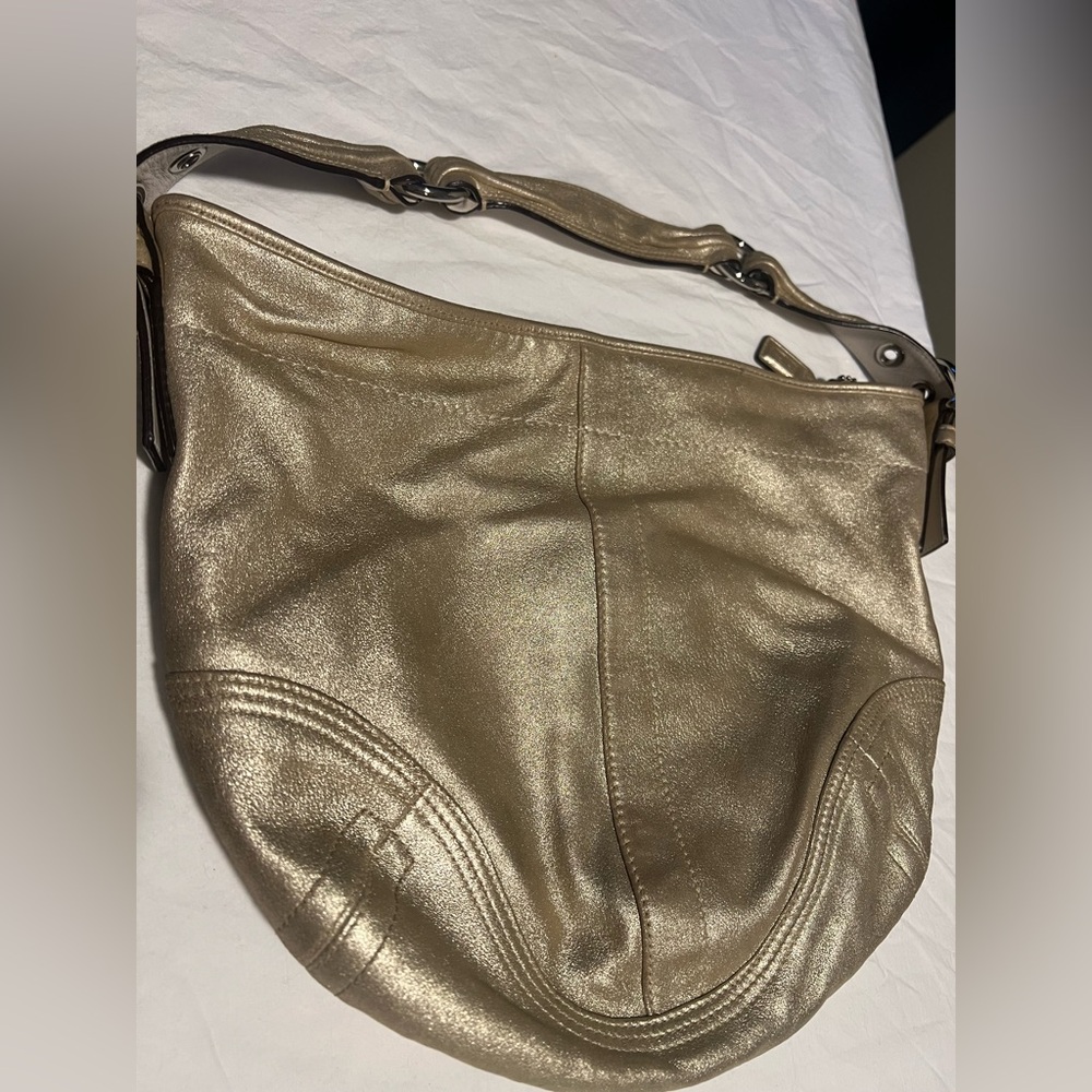 Coach Gold Hobo Purse